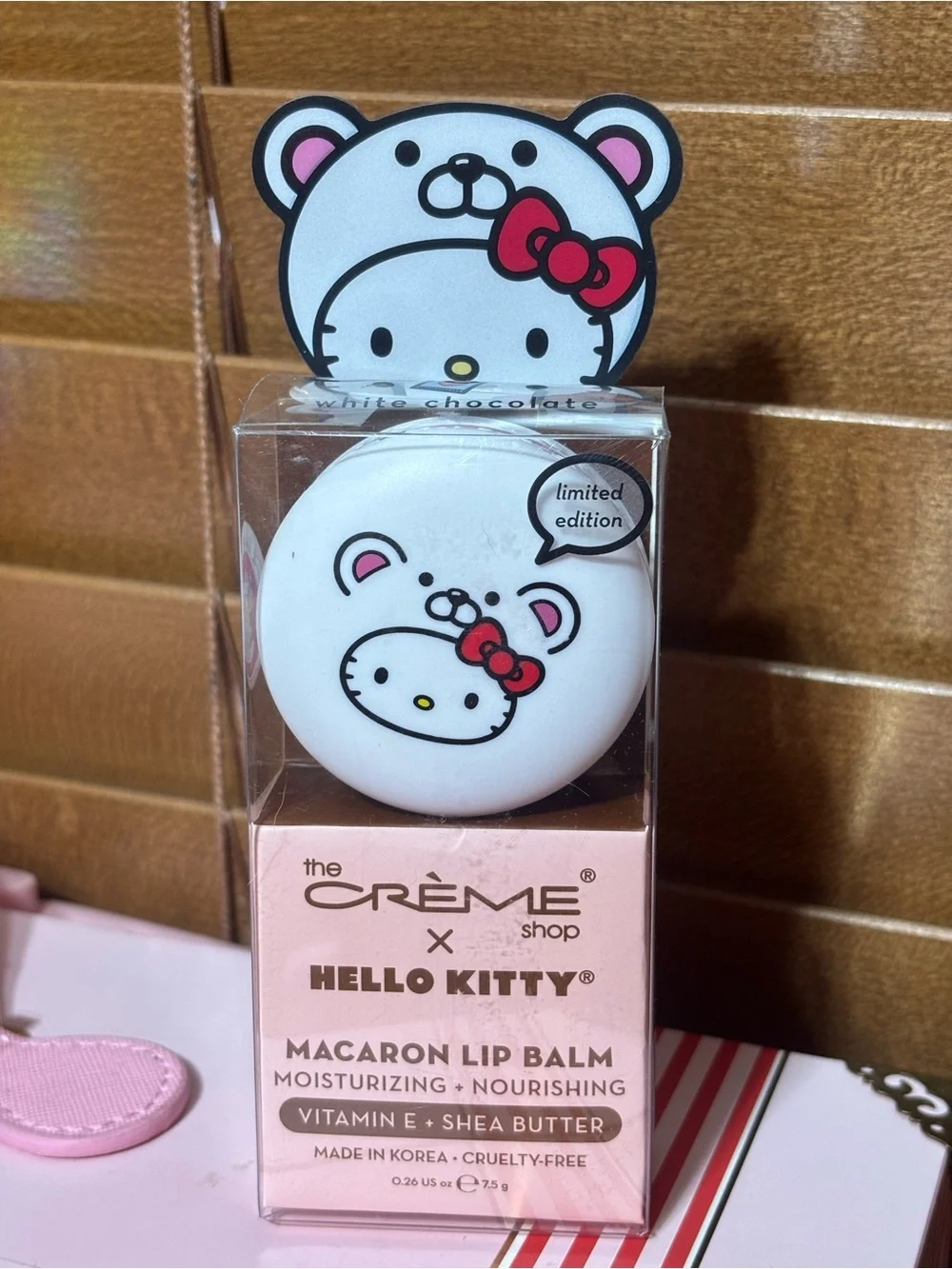 The Crème Shop x Sanrio Hello Kitty Macaron Lip Balm